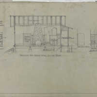 Section And North Wall, Living Room (Merrill)