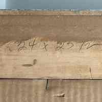          Penciled note on back of frame possibly part of bank inventory since all items in donation have the same marks.; Brorby 24x25 1/2 - Wh???
   