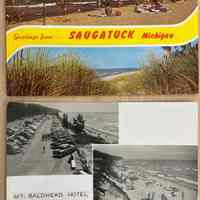 Linen postcards of Saugatuck
