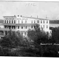          Postcard_Hotel_Butler_1910.jpg 483KB - Erik Peterson donation/Digital file on Jack Sheridan Drive 2021.72.02; marked 1912, S.S. Saugatuck at right
   