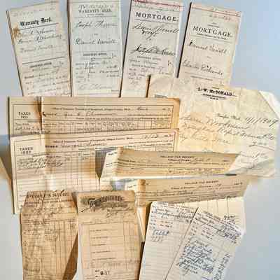 Mortages and receipts