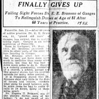 Dr. E.E. Brunson Finally Gives Up