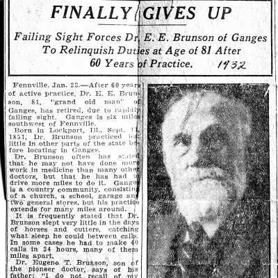 Dr. E.E. Brunson Finally Gives Up