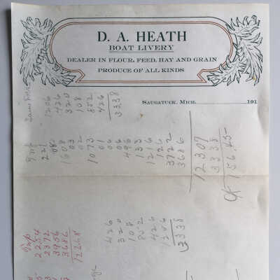 D.A. Heath letterhead