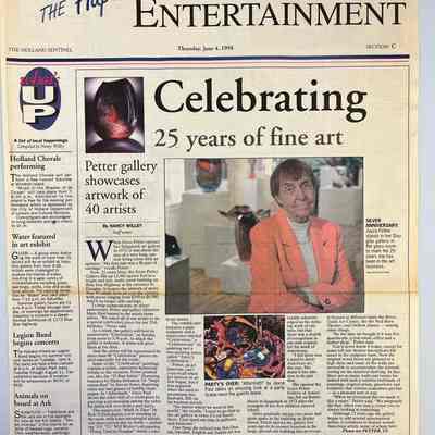 Petter Gallery newspaper clippings