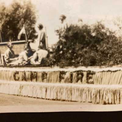 Camp Fire float
