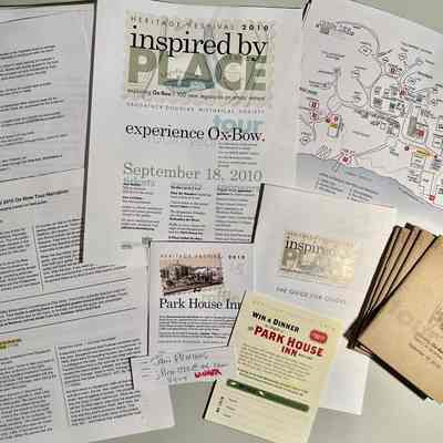 Ox-Bow Tour materials 2010