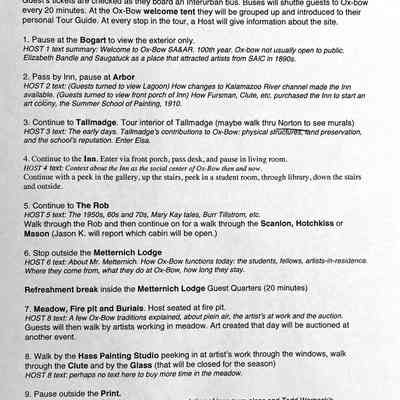 Tour Summary by Sally Winthers