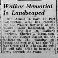          cr1951042001WalkerMemorialLandscapedByCharlesMann.jpg 35KB; Mrs. Barr hires Charles W. Mann to landscape Dr. Walker Memorial in Saugatuck Village Square
   