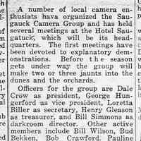          cr1951051101CameraWizDingsOrganize-CharlesMann.jpg 71KB; Camera Wiz-Dings club includes Dale Crw, George Hungerford, Loretta Biller, Henry Gleason, Bill Simmons, Bill Wilson, Bud Bekken, Bob Crawford, Pauline Reiser, Bob Lokker, Ev Thomas, Charles Mann and Erv Kasten.
   
