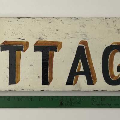 Opposite side of sign