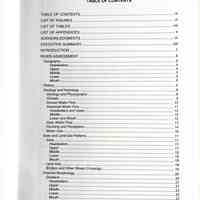          TABLE OF CONTENTS.
LIST OF FIGURES
LIST OF TABLES
LIST OF APPENDICES ACKNOWLEDGMENTS
EXECUTIVE SUMMARY ...
INTRODUCTION
RIVER ASSESSMENT ..
Geography.
Geology and Hydrology ...
Geology and Physiography.
Climate
Annual Water Flow..
Seasonal Water Flow ...
Daily Water Flow
Flooding and Floodplains
Water Use.
Soils and Land Use Patterns
Soils
Land Use
Bridges and Other Stream Crossings.
Channel Morphology.
Gradient
   