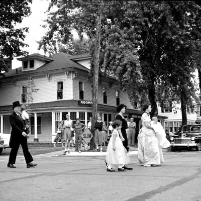 Old Saugatuck Week parade 1955
