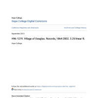 Douglas Records, 1864-2002