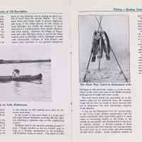          Pages 4-5 Aquatic sports of all description, Fishing -- boating unsurpassed; Canoeing on Lake Kalamazoo, The kind they catch in Kalamazoo Lake, A before breakfast lineup
   
