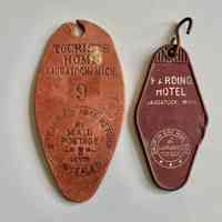 Key fobs, Tourist Home, Harding Hotel
