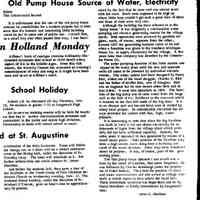          cr1973112905OldPumpHouse.jpg; James E. Sheridan's recollections about the Pump House, Southern Michigan Power Co., Consumers Power Co., Harry Bird, Charles E. Bird, the Big Pavilion power plant, Garrison, Charles Redabaugh, Roger Reed, Harry Newnham
   