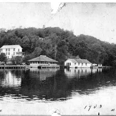 Pokagon Inn, Beachway and Mt. Baldhead Observation Tower 1908