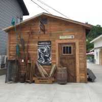          Shanty front facade, May 2021; Metal net tubs and bucket from Demerest family
   