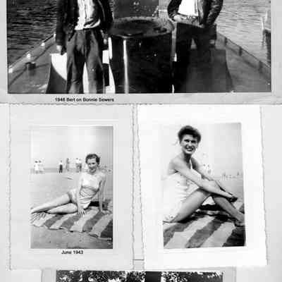 Bert_on_Bonnie_S.jpg 1.3MB: 1948 Bert on Bonnie Sewers tug, June 1943, Lofty Lodge 1939