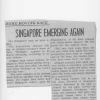          Dune Moving Back: Singapore Emerging Again, not dated or sourced
   