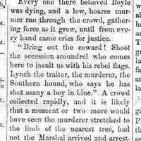          cr1870072303AnotherMurder-1.jpg; Shooting of Charles Boyle of Rabbit River by Walter Philbrooks, book keeper for O.R. Johnson & Co.
   