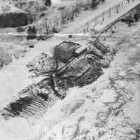          Oval washout 1986.jpg 2.5MB; Beach Damage: High water in Lake Michigan has severely damaged City of Saugatuck's Oval Beach and is threatening beach house. Army Corps of Engineers officials have warned that Lake Michigan level could reach record highs this year, worsening erosion problem that is threatening many shoreline homes. State House this week approved proposed extension of disaster declaration, enabling some Michigan counties, including Allegan, Van Buren and Berrien, to receive money to pay for erosion and flood-related damages. March 1986
   