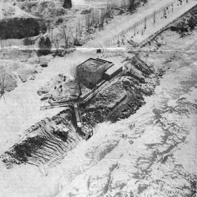 Oval washout 1986.jpg 2.5MB: Beach Damage: High water in Lake Michigan has severely damaged City of Saugatuck's Oval Beach and is threatening beach house. Army Corps of Engineers officials have warned that Lake Michigan level could reach record highs this year, worsening erosion problem that is threatening many shoreline homes. State House this week approved proposed extension of disaster declaration, enabling some Michigan counties, including Allegan, Van Buren and Berrien, to receive money to pay for erosion and flood-related damages. March 1986