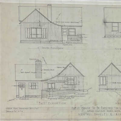 Guest House To Be Erected On Lake Mich. Shore/Near Castle Park, Mich. For/Mr. & Mrs. Charles R. Aiken (Aiken)