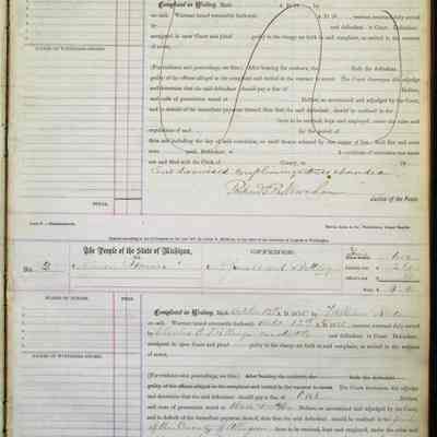 Criminal Docket 1885-1934