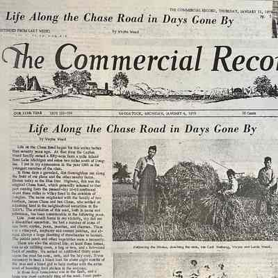 Life Along the Chase Road in Days Gone By