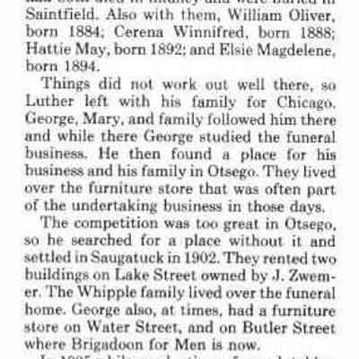 From "The History of Western Allegan County, Michigan" Kit Lane, Ed.: https://www.findagrave.com/memorial/22634177/mary-a-azling