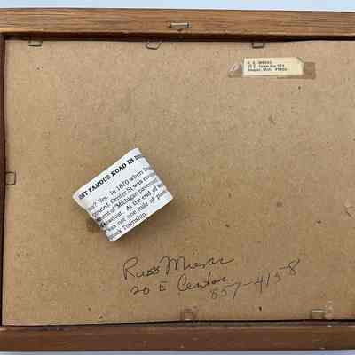 Photo as it arrived in a frame.: Photo was removed from frame in July 2024 as per conservation best practice.