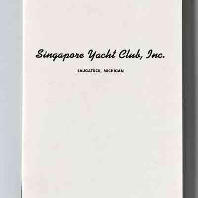 Singapore Yacht Club 1968 Roster