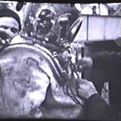 preparing deep-sea diver's helmet for inspection