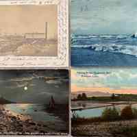          Singapore 1869 Sawmill , Lake Michigan surf , Moonlight on Lake Michigan - Saugatuck Michigan , Floating Bridge - Saugatuck Michigan -Goshorn Lake Sheet 09
   