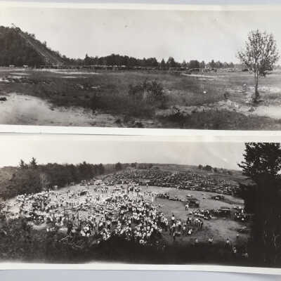 Mt. Garfield motorcycle climb: These two photos have been transferred to the archives of the Lakeshore Museum Center, December 2021