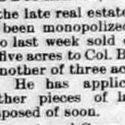 cr1894122801BandleLandSale.jpg: Col. B.C. Chambers and Dan Southwell
