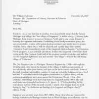          Correspondence Email from James Schmiechen to William Anderson of Central Michigan University, December 22, 2007; part 1 of 5
   