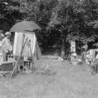          Painting boy class014.jpg 254KB; Painting boy model, wearing straw hat and sitting on right side of image
   