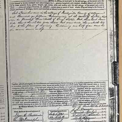 Registration of Sale, Dudleyville to Woodhull
