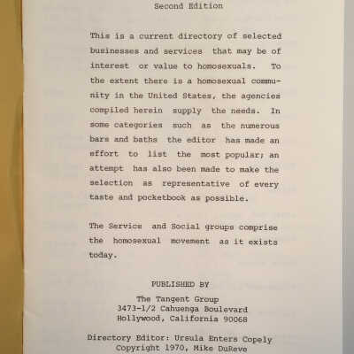 page one