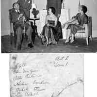          Scene B names.jpeg 444KB; Act 2, Scene 1, L to R, Olin McQueen, Otto Orturin, Helen Ericksen, Richard Stueur, Lois Corkill, Scene from the Saugatuck Summer Players current production The Winslow Boy which is opening for second week run. Plus or play Saugatuck.
   