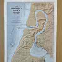 Saugatuck Harbor 1875 Map