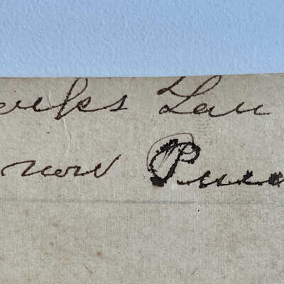 writing on back of logslide photo: -- at Macks Landing near Purdy Landing