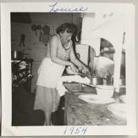          Louise in the Edgewater Inn kitchen
   