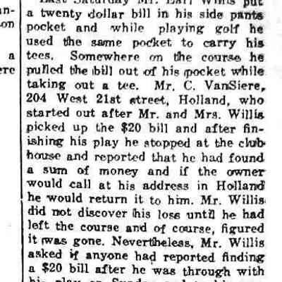 cr1937071608NoteworthyAction-GeorgeBFerry.jpg: C. VanSiere returns Earl Willis $20 as reported by George B. Ferry