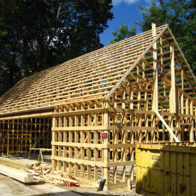 framng the boat barn