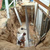          basement stairs
   