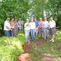          garden team including Harold Thieda, Christi Mueller, Kathy Sturm, Ruth Johnson, unknown, Dottie Lyon, Al Lyon, Mike Economos, Steve Hutchins, Tom Anthrop
   
